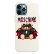 Moschino Bat Teddy Bear iPhone Case White