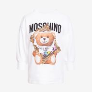 Moschino Frame Teddy Bear Sweater White