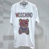 Moschino Jewelry Teddy Bear Oversize T-Shirt White