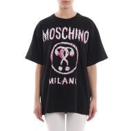 Moschino Scribble Question T-Shirt Black