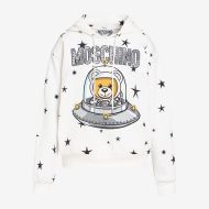 Moschino Ufo Teddy Bear Sweatshirt White