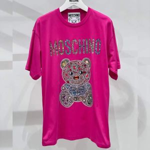 Moschino Jewelry Teddy Bear Oversize T-Shirt Rose