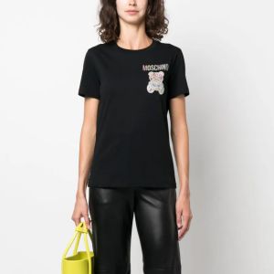 Moschino Jewelry Teddy Bear Slim T-Shirt Black