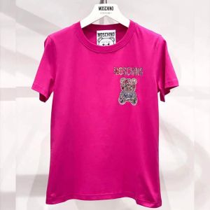 Moschino Jewelry Teddy Bear Slim T-Shirt Rose