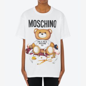 Moschino Sartorial Teddy Bear Oversize T-Shirt White