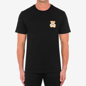 Moschino Teddy Patch Slim T-Shirt Black