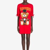 Moschino Circus Teddy Bear Short Dress Red