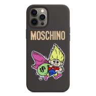 Moschino Good Luck Trolls iPhone Case Black/Yellow