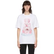 Moschino Cake Teddy Bear T-Shirt White