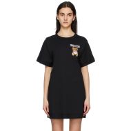 Moschino Inside Out Teddy Bear Short Dress Black