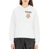 Moschino Italian Teddy Bear Sweatshirt White