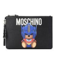 Moschino Transformer Teddy Bear Clutch Black