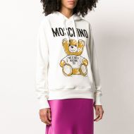 Moschino Brushstroke Teddy Bear Sweatshirt White