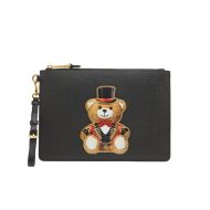 Moschino Circus Teddy Bear Clutch Black