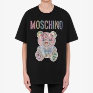 Moschino Jewelry Teddy Bear Oversize T-Shirt Black