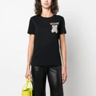 Moschino Jewelry Teddy Bear Slim T-Shirt Black