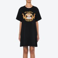 Moschino Oscar Teddy Bear Short Dress Black