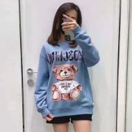 Moschino Painted Teddy Bear Sweater Sky Blue