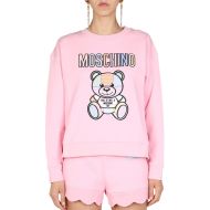 Moschino Patchwork Teddy Bear Sweater Pink