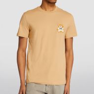 Moschino Teddy Patch Slim T-Shirt Beige