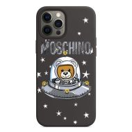 Moschino Ufo Teddy Bear iPhone Case Black