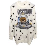 Moschino Ufo Teddy Bear Minidress White