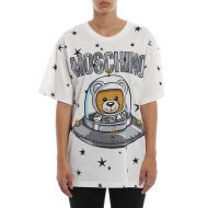 Moschino Ufo Teddy Bear T-Shirt White