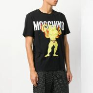 Moschino Flaming Spongebob T-Shirt Black