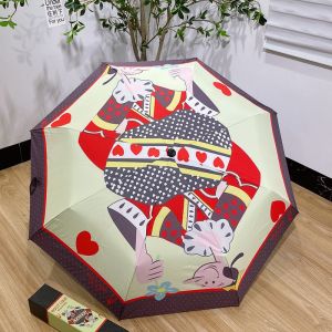 Boutique Moschino Olive Oyl 3 Folding Umbrella Beige