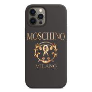 Moschino Roman Question iPhone Case Black